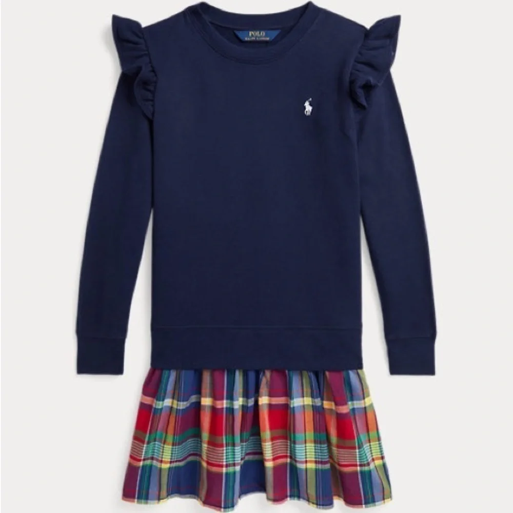 Polo Madras-Skirt Fleece Dress kids 16